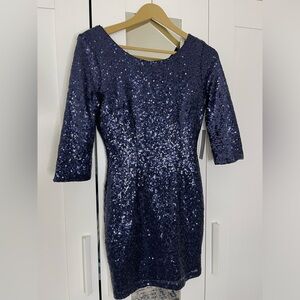 Women’s Lulus Blue Sequin Dress size small